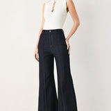 CONTRAST STITCH DENIM PANTS