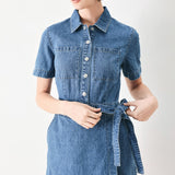 DAILY ROMANCE DENIM SKORT ROMPER