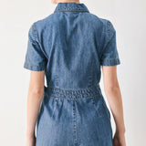 DAILY ROMANCE DENIM SKORT ROMPER