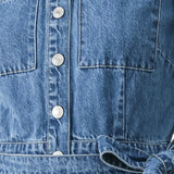 DAILY ROMANCE DENIM SKORT ROMPER