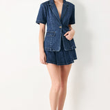 THE POWER MOVE DENIM SKORT