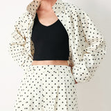 CHAMPAGNE DOTS WOVEN SHORTS