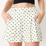 CHAMPAGNE DOTS WOVEN SHORTS