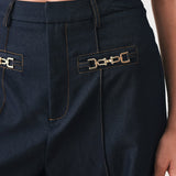 YACHT CLUB WOVEN WIDE LEG PANTS