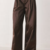 PARCHMENT RELAXED-FIT WOVEN PANTS