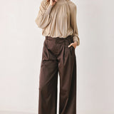 PARCHMENT RELAXED-FIT WOVEN PANTS