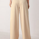 PARCHMENT RELAXED-FIT WOVEN PANTS