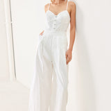 TRUE LOVE LOOK WOVEN JUMPSUIT