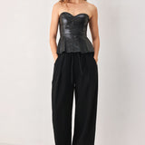 NIGHTSHADE FLOWY DRAWSTRING WOVEN PANTS