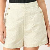 MARZIPAN FLORAL WOVEN JACQUARD SHORTS