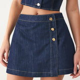 ICONIC INDIGO DENIM SKORT