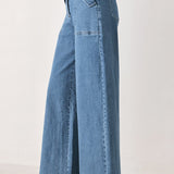 BRIAR BLUE FLARED DENIM PANTS