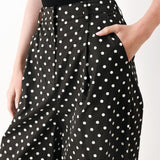 FOREVER CHIC POLKA WOVEN PANTS