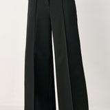 BLACK POWER PALAZZO WOVEN PANTS