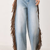 NASHVILLE SIDE WASHED DENIM PANTS