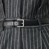 EXECUTIVE NOIR FLOW WOVEN JUMPSUIT