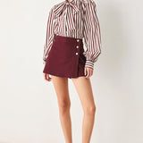 MERLOT RIDGE WOVEN SKORT