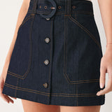 CHIC CHARM DENIM SKORT