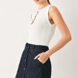 CHIC CHARM DENIM SKORT