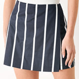 DARK RHYTHM STRIPE WOVEN SKORT