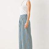 PORTSIDE STRIPE WOVEN WIDE LEG PANTS