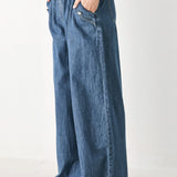 INDIGO COMFORT LINE DENIM PANTS
