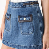 VINTAGE DENIM RENDEZVOUS DENIM SKORT