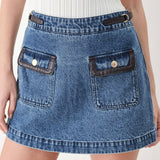 VINTAGE DENIM RENDEZVOUS DENIM SKORT