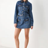 VINTAGE DENIM RENDEZVOUS DENIM SKORT