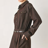 RICH COCOA WOVEN ROMPER