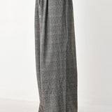 OFF THE CLOCK PLAID DRAWSTRING WIDE LEG PANTS