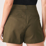 RANGER GREEN TAILORED WOVEN SKORT