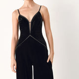 VELVET HOUR SWEETHEART WIDE LEG JUMPSUIT