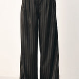 CITY AFTER DARK STRIPED WIDE LEG PANTS