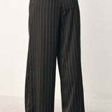 CITY AFTER DARK STRIPED WIDE LEG PANTS