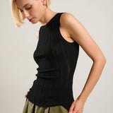 BE RIGHT BACK BLACK SWEATER TOP