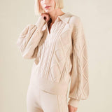 HOLD YOUR GAZE SWEATER KNIT TOP