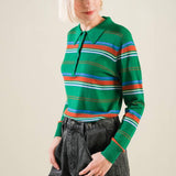 CALL IT FATE SWEATER POLO TOP