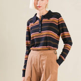 CALL IT FATE SWEATER POLO TOP