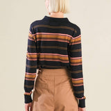 CALL IT FATE SWEATER POLO TOP