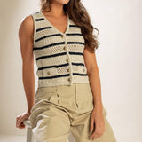 INTO THE NATURAL SWEATER KNIT VEST