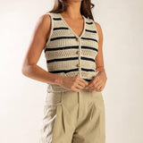 INTO THE NATURAL SWEATER KNIT VEST