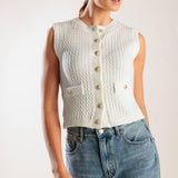 NOTHING LIKE IT WHITE KNIT VEST