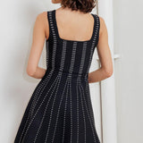 SUGAR STRIPE JACQUARD SWEATER MINI DRESS