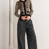 URBAN GODDESS LEOPARD SWEATER CARDIGAN