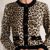 URBAN GODDESS LEOPARD SWEATER CARDIGAN
