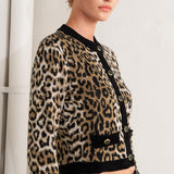 URBAN GODDESS LEOPARD SWEATER CARDIGAN