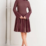 VERTICAL GRACE SWEATER MINI DRESS