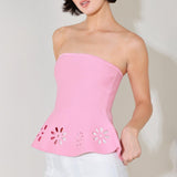 SUGAR PETAL SWEATER KNIT TOP