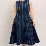 PERFECTLY POISED JACQUARD SWEATER MIDI DRESS